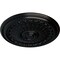 Ekena Millwork Brunswick Ceiling Medallion (Fits Canopies up to 4 1/2"), Hand-Painted Jet Black, 27"OD x 2 1/2"P CM27BRBLF - alternate 3